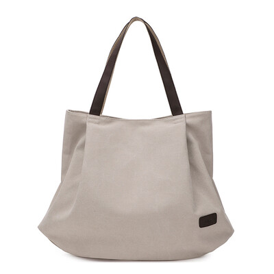 

2017 Simple Style Handbags Large Canvas Women Tote Bags Vintage Cotton Designer 5 Colors Big Shoulder Beach Bags for Ladies