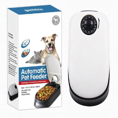 

Pawise Automatic Pet Feeder Dog Timing Feeder Pet Dry Food Dispenser Dish Bowl Feed Bowl 48 Hours Timer for Dog Cat Puppy Pet