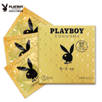 

PLAYBOY Playboy Condom Condom 003 Lingling Gold 3 Pack Adult Products Mens Jacket Thailand Import