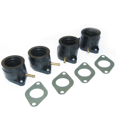 

4pcs Black Intake Manifold For Maxim Seca XJ650 XJ750 1981 1982 1983 Accessory