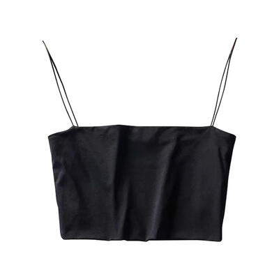 

Women Solid Color Tank Tops Female Slip Crop Tops Sexy Club Short Tee Shirt
