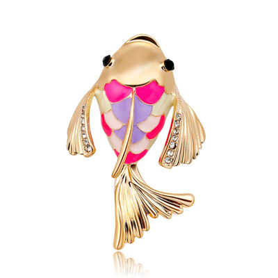 

Adorable Colorful Cute Little Goldfish Brooch Pins Women Accessories Fashion Pin