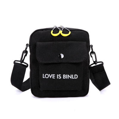 

Unisex Women Men Canvas Small Shoulder Handbags Printing Crossbody Bags