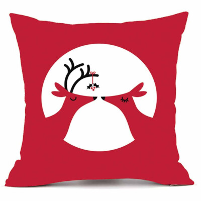 

Tailored Merry Christmas Pillow Cases Super Cashmere Sofa Cushion Cover Home Decor