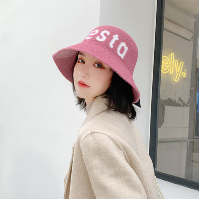 

Autumn&winter hair fishing man hat girl Korean version of the net red letter Japanese sun hat English sun hat