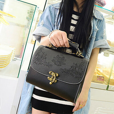 

Tailored Fashion Women Retro Crossbody Bag Shoulder Messenger Bag Phone Coin Bag Black