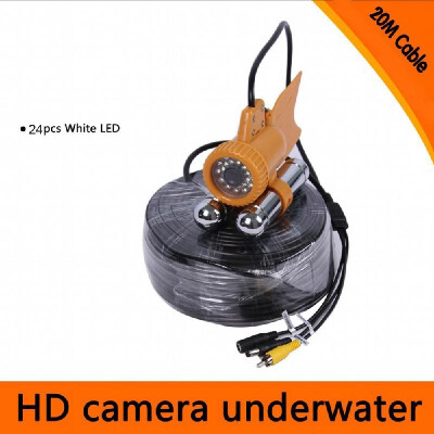 

20M 30M Cable Underwater Fishing Color Video 600TVL SONY CCD Camera 24pcs White LEDs Nightvision Waterproof Fish Finder