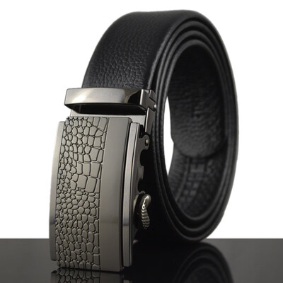 

Brand new mens belt automatic buckle leather pants belt with suede leather LY25-0348-6
