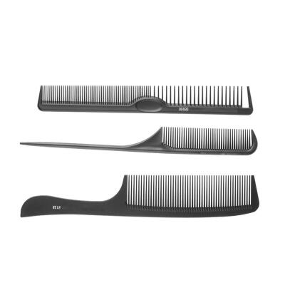 

3pcsSet Anti-Static Carbon Double Cut Comb Professional Beauty Salon Tools