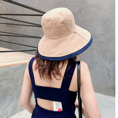 

Net Red Fishermans hat Female Korean version Chao Baitao sunshade hat sunscreen UV Big Brim sunshade solar hat