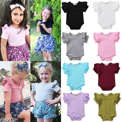 

Adorable Toddler Newborn Baby Girl Outfits Cotton Romper Bodysuit Jumpsuit Clothes