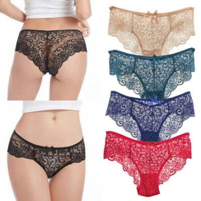 

Women Sexy Lace Underwear Panties Brief Bikini Knickers Thongs G-string
