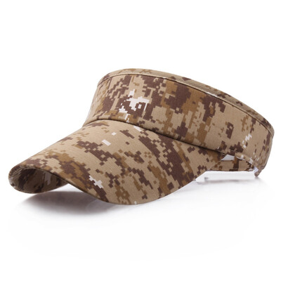 

6 Colors Unisex Women Men Camouflage Visor Sun Hat Adjustable Quick-Dry Golf Tennis Sports Cap