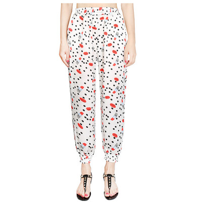 

Women Print Trousers with Loose Wide-leg Pants Harem Pants