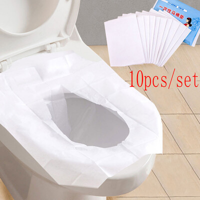 

Siaonvr Universal Toilet Disposable Sticker Toilet Seat Cover Business Travel Stool Set