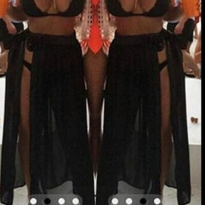 

Women Beach Bikini Cover Up Wrap Scarf Swimwear Split Sarong Skirt Casual Dress