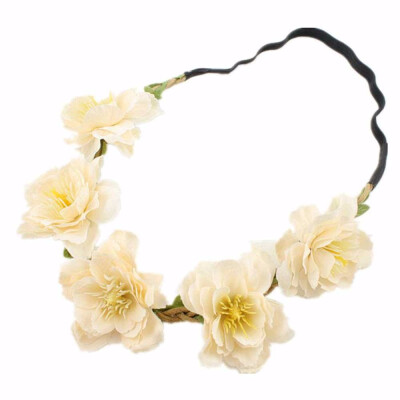 

〖Follure〗Handmade Flower Garland Halo For Wedding Flower wreath Decorations A