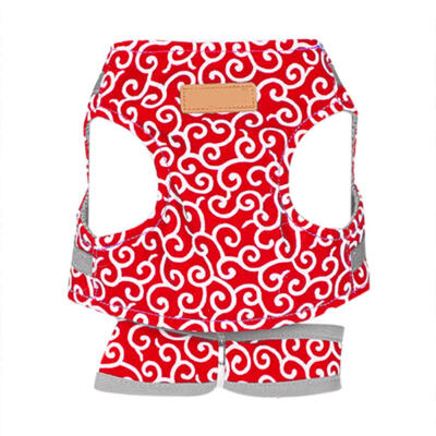 

Japanese Style Pet Dog Cat Harness Vest Collar Outdoor Walking Leash Set
