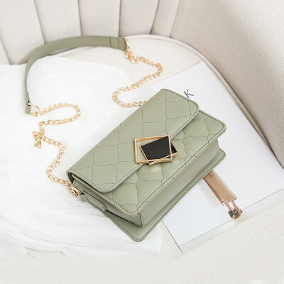 

Summer on the new net red small bag 2019 leisure inclined bag ladies Baitao ins single shoulder small square bag chain bag