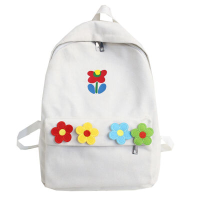 

Canvas Ancient Style Campus Backpack Female Korean Edition Harajuku Uzzang Junior&High School Students Ins Backpack Street Cla