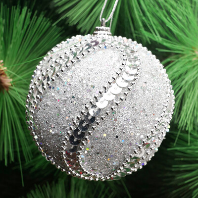 

Tailored Christmas Rhinestone Glitter Baubles Balls Xmas Tree Ornament Decoration 8CM