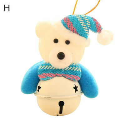 

Santa ClausSnowmanElk Doll Christmas Tree Pendant Bell Holiday New Year Decor