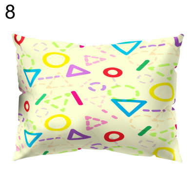 

Colorful Geometric Symbol Pillow Case Waist Throw Cushion Cover Bedroom Decor