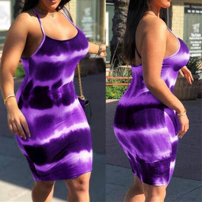 

Summer Women Bandage Bodycon Casual Sleeveless Evening Party Cocktail Club Midi Dress Plus Size -3XL