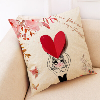

〖Follure〗Home Decor Cushion Cover Flower Girl Pillowcase Sofa Car Throw Pillow Covers