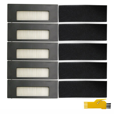 

Vacuum Cleaner Kit For Ecovacs Deebot DE55 Sweeper Filters Sponge Cleaning Brush