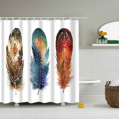 

〖Follure〗Waterproof Various Pattern & 12 Hooks Bathroom Shower Curtain Multichoice Lot