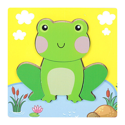 

Gotoamei Development Baby Toys 3D Wooden Puzzle Cartoon Learning Educational Kids Toy