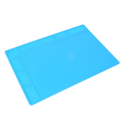 

34x23cm Heat Insulation Silicone Pad Desk Mat Anti-static Maintenance Platform for BGA Soldering Repair Station Tool