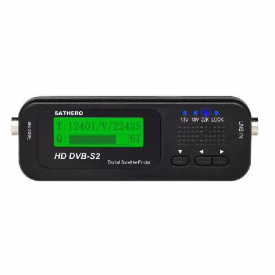 

SATHERO SH-100HD Signal Finder Meter DVB-SS2 HD Digital TV Signal Finder Receiver LCD Dispaly