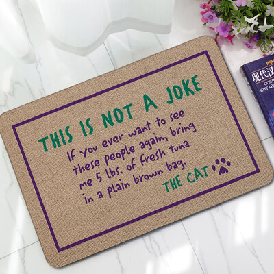 

Toponeto Letter Funny Welcome Home Entrance Floor Rug Non-slip Doormat Outdoor Mat