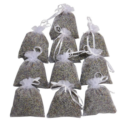 

Gobestart 15 Bags of Dried Lavender in Small Lilac Organza Bags -Real Flower Wedding