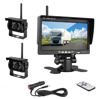 

7in Color TFT LCD Monitor Car Rear View Monitor Rearview Display Screen for Vehicle Backup Camera Auto Parking Assist System