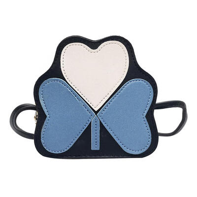 

Cute Kids Girls Leaf Shaped Shoulder Handbags PU Leather Crossbody Bags