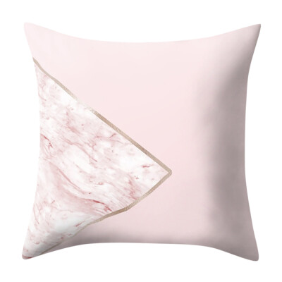 

〖Follure〗Geometric Marble Texture Throw Pillow Case Cushion Cover Sofa Home Decor