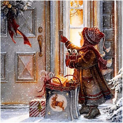 

Tailored Christmas Diamond Rhinestone Pasted Embroidery Painting Cross Stitch Home Decor