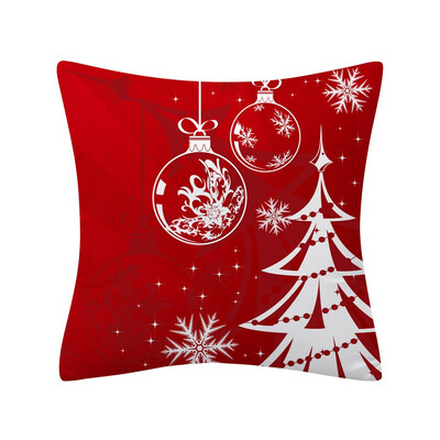 

Tailored Christmas Pillow Case Glitter Polyester Sofa Throw Cushion Cover Home Decor