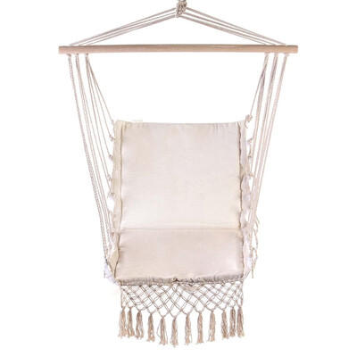 

Nordic Style Deluxe Hammock Outdoor Indoor Garden Dormitory Bedroom Hanging Chair For Child Adult Swinging Single Safety Swing Cha