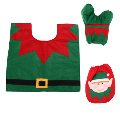 

Christmas Decoration New Happy Santa Snowman Toilet Seat Cover