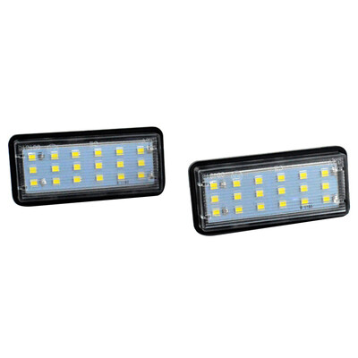 

For Toyota J100J120J200 Lexus LX470570GX470 1 Pair 18 LED Beads Car License Plate Light Replacement