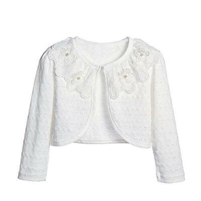 

UK Toddler Kids Baby Girl Knitted Sweater Cardigan Coat Long Sleeve Top Outwear