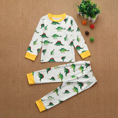 

Kids Toddler Baby Girls Boys Cartoon Tops Pants Outfits Set Pyjamas Sleepwear