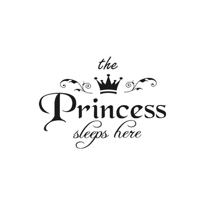 

Siaonvr The Princess Decal Living Room Bedroom Vinyl Carving Wall Decal Sticker