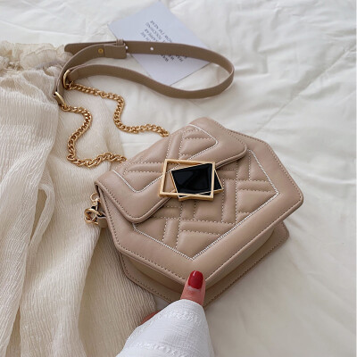 

Bao Bao Nu 2019 new Chao - Han version of the chain small square bag fashion single - shoulder satchel