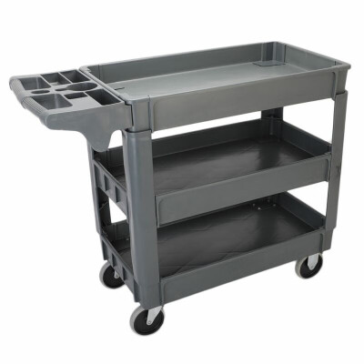 

3 Layers 18 in x 30 in Standard Plastic Service Cart