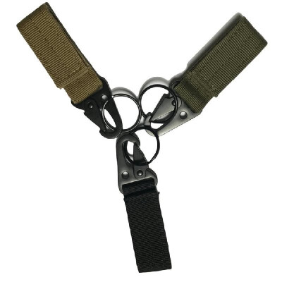 

Multifunctional Belts Clip Camping Hiking Backpack Bag Webbing Connecting Buckle Hook with Key-ring Keychain Outdoor Tools Accesso